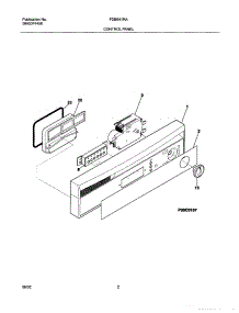 03 - Control Panel parts for Frigidaire Dishwasher FDB641RAS1 from AppliancePartsPros.com