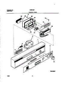 02 - Control Panel parts for Frigidaire Dishwasher FDB679GFW5 from AppliancePartsPros.com