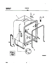 04 - Tub parts for Frigidaire Dishwasher FDB679GFW5 from AppliancePartsPros.com