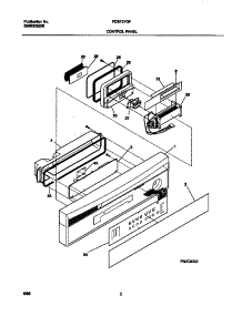 02 - Control Panel parts for Frigidaire Dishwasher FDB737GFT3 from AppliancePartsPros.com