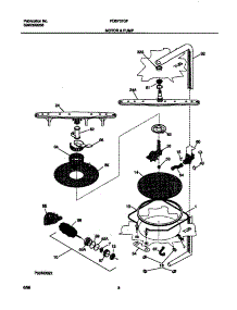 05 - Motor And Pump parts for Frigidaire Dishwasher FDB737GFT3 from AppliancePartsPros.com
