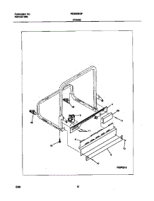 06 - Frame parts for Frigidaire Dishwasher FDB636GFT0 from AppliancePartsPros.com