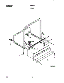 06 - Frame parts for Frigidaire Dishwasher FDB737GFT3 from AppliancePartsPros.com