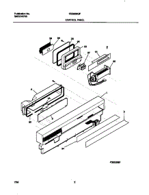 02 - Control Panel parts for Frigidaire Dishwasher FDB836GFT3 from AppliancePartsPros.com