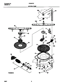 05 - Motor & Pump parts for Frigidaire Dishwasher FDB837GFS2 from AppliancePartsPros.com