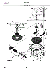 05 - Motor & Pump parts for Frigidaire Dishwasher FDB949GFB0 from AppliancePartsPros.com