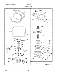 07 - Motor & Pump parts for Frigidaire Dishwasher FMB330RGC0 from AppliancePartsPros.com