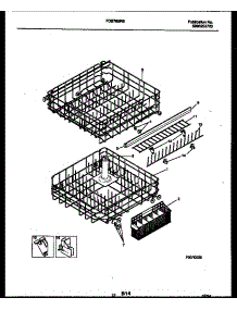 08 - Racks And Trays parts for Frigidaire Dishwasher FDB765RBB0 from AppliancePartsPros.com