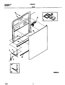 03 - Door parts for Frigidaire Dishwasher FDB939GFT2 from AppliancePartsPros.com