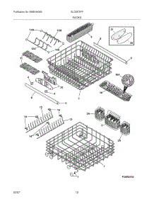 13 - Racks parts for Frigidaire Dishwasher GLD2875FPB1 from AppliancePartsPros.com