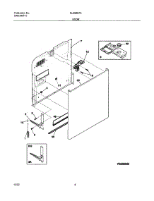 05 - Door parts for Frigidaire Dishwasher GLDB957AQ2 from AppliancePartsPros.com