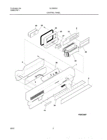 03 - Control Panel parts for Frigidaire Dishwasher GLDB958JT0 from AppliancePartsPros.com