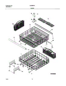 13 - Racks parts for Frigidaire Dishwasher GLDB957AQ2 from AppliancePartsPros.com