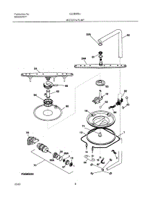 09 - Motor & Pump parts for Frigidaire Dishwasher GLDB958JS0 from AppliancePartsPros.com