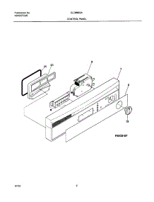 03 - Control Panel parts for Frigidaire Dishwasher GLDB653AS1 from AppliancePartsPros.com