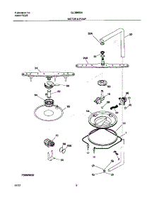 09 - Motor & Pump parts for Frigidaire Dishwasher GLDB653AS1 from AppliancePartsPros.com