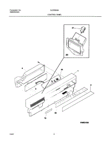 03 - Control Panel parts for Frigidaire Dishwasher GLDB958AS2 from AppliancePartsPros.com
