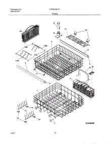 13 - Racks parts for Frigidaire Dishwasher GPDB698JC1 from AppliancePartsPros.com