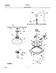09 - Motor & Pump parts for Frigidaire Dishwasher GLDB954BB0 from AppliancePartsPros.com