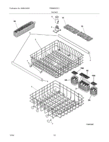 13 - Racks parts for Frigidaire Dishwasher FDB955SDC1 from AppliancePartsPros.com