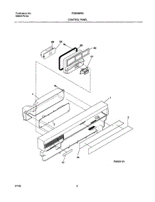 03 - Control Panel parts for Frigidaire Dishwasher FDB956RBC0 from AppliancePartsPros.com
