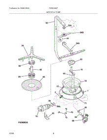 09 - Motor & Pump parts for Frigidaire Dishwasher FDBB4365FC2 from AppliancePartsPros.com