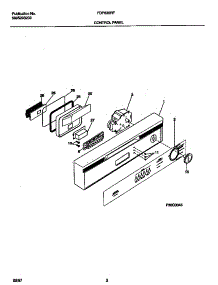 02 - Control Panel parts for Frigidaire Dishwasher FDP635RFR2 from AppliancePartsPros.com