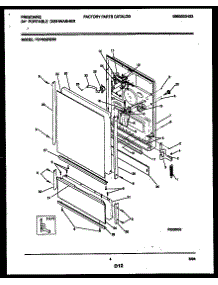 04 - Door Parts parts for Frigidaire Dishwasher FDP652RBR0 from AppliancePartsPros.com