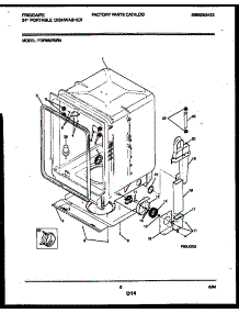 05 - Tub And Frame Parts parts for Frigidaire Dishwasher FDP652RBR0 from AppliancePartsPros.com