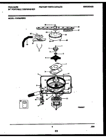 06 - Motor Pump Parts parts for Frigidaire Dishwasher FDP652RBR0 from AppliancePartsPros.com