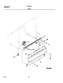 11 - Frame parts for Frigidaire Dishwasher FDBL960BS1 from AppliancePartsPros.com