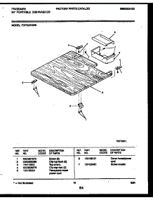 07 - Top Parts parts for Frigidaire Dishwasher FDP652RBR0 from AppliancePartsPros.com