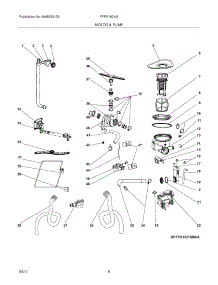 07 - Motor & Pump parts for Frigidaire Dishwasher FFPD1821MW0A from AppliancePartsPros.com