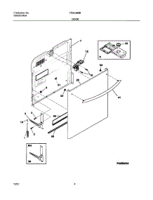 05 - Door parts for Frigidaire Dishwasher FDBL960BQ0 from AppliancePartsPros.com