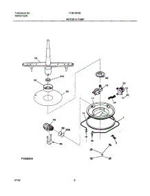 09 - Motor & Pump parts for Frigidaire Dishwasher FDB126RBB0 from AppliancePartsPros.com