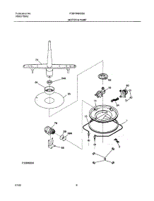 09 - Motor & Pump parts for Frigidaire Dishwasher FDB10NRBB0 from AppliancePartsPros.com