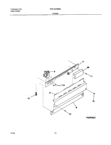 11 - Frame parts for Frigidaire Dishwasher FDB10NRBB0 from AppliancePartsPros.com