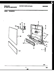 04 - Door Parts parts for Frigidaire Dishwasher FDB200RBW0 from AppliancePartsPros.com