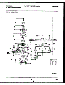 06 - Motor Pump Parts parts for Frigidaire Dishwasher FDB200RBW0 from AppliancePartsPros.com