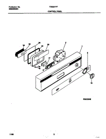 02 - Control Panel parts for Frigidaire Dishwasher FDB221RFR1 from AppliancePartsPros.com
