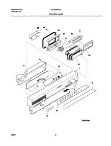 03 - Control Panel parts for Frigidaire Dishwasher PLDB999AC0 from AppliancePartsPros.com