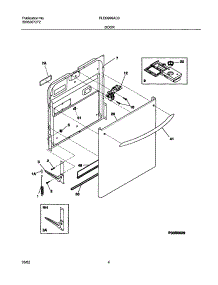 05 - Door parts for Frigidaire Dishwasher PLDB999AC0 from AppliancePartsPros.com