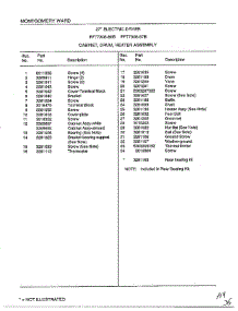 Cabinet, Drum, Heater Assembly Page 2 parts for Frigidaire Dryer 7308B from AppliancePartsPros.com