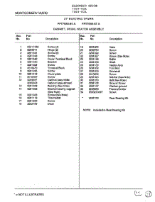 Cabinet, Drum, Heater Assembly Page 2 parts for Frigidaire Dryer 7589-87A from AppliancePartsPros.com