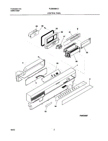 03 - Control Panel parts for Frigidaire Dishwasher PLDB998AC1 from AppliancePartsPros.com