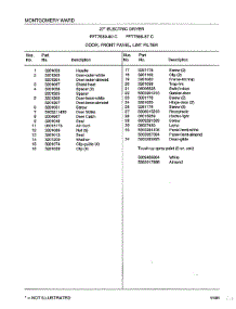 Door / Front Panel / Lint Filter Page 2 parts for Frigidaire Dryer 7589-87C from AppliancePartsPros.com