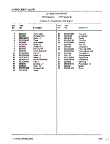 Console / Controls / Top Panel Page 2 parts for Frigidaire Dryer 7589-87C from AppliancePartsPros.com