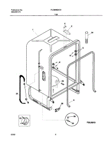 07 - Tub parts for Frigidaire Dishwasher PLDB999AC0 from AppliancePartsPros.com