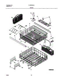13 - Racks parts for Frigidaire Dishwasher PLDB999AC0 from AppliancePartsPros.com