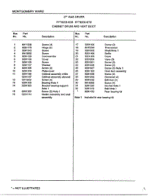 Cabinet And Heat Duct Page 2 parts for Frigidaire Dryer 8208B from AppliancePartsPros.com